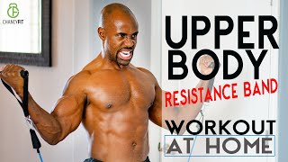 RESISTANCE BAND | CHEST AND SHOULDERS WORKOUT AT HOME | FITBEAST