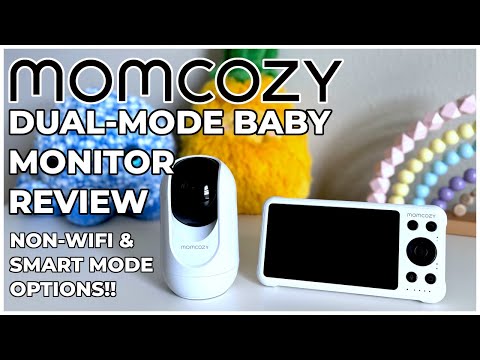 Momcozy Baby Monitor with 2 Cameras 5’’ 1080P Split Screen Video Baby Monitor with Camera and Audio no WiFi for Baby Safety 5000mAh Battery Infrared Night Vision 2-Way Audio 960ft Range Ideal Gift video review thumbnail