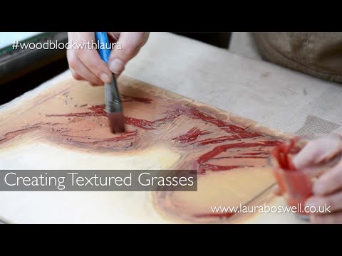 Japanese Woodblock With Laura Episode 29 - Creating Textured Grasses