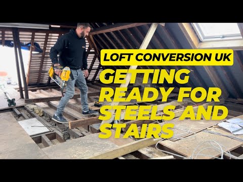 Getting ready for steels and stairs on this Loft Conversion progress ..  😮‍💨