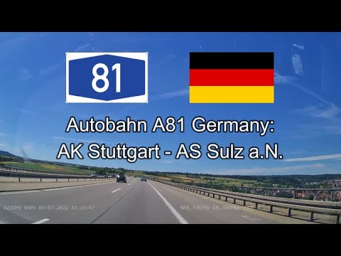 Germany A81: AK Stuttgart - AS Sulz a.N.
