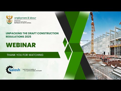 Saiosh Webinar | Unpacking the Draft Construction Regulations 2025
