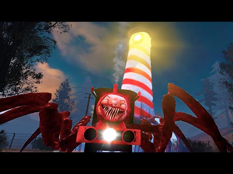 CHOO-CHOO CHARLES hunts for LIGHTHOUSE HEAD | gmod realism