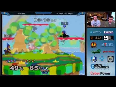 UFGTX - RunDMX (Falco) Vs. Dr. Drew The Dragon (Green) SSBM Pools Loers Finals