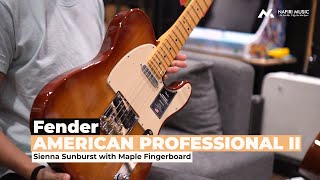 Video thumbnail for Fender American Professional II Telecaster - Sienna Sunburst with Maple Fingerboard by Nafiri Music Jakarta