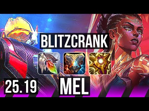 BLITZCRANK & Lucian vs MEL & Kai'Sa (SUP) | KR Master | 25.19
