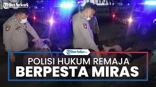 Polisi Hukum Remaja yang Berpesta Miras di Polman, Terjaring ketika Gelar Patroli Cegah Covid-19