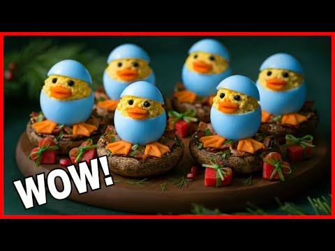 Der Hit auf jeder Party! 🐣 Gefüllte Eier "Entchen" – Fingerfood ohne Mayonnaise