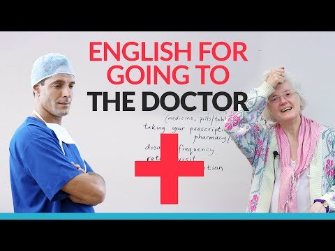 English Vocabulary for visiting the DOCTOR