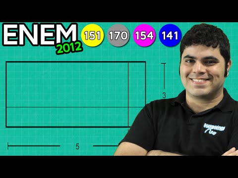 ENEM 2012 Math #6 - Area of Rectangles (with a trick)
