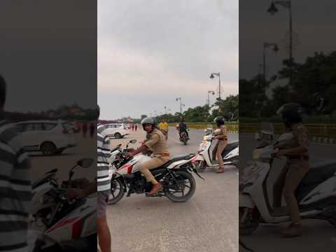 Police Reaction on Continental Gt650 with loud exhaust 🤬 | #reaction #exhaust #police #royalenfield