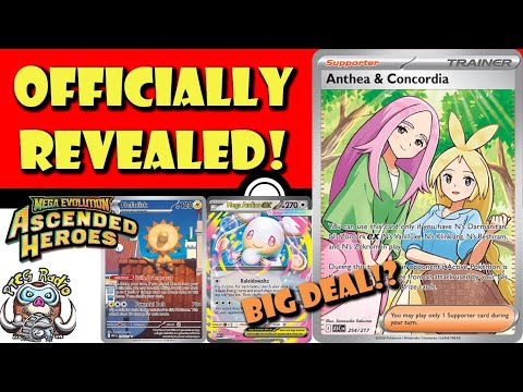 BIG New Cards Officially Revealed from Ascended Heroes! Mega Audino! Secret Rares (Pokemon TCG News)