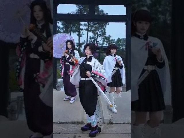 Vídeo relacionado con Satdflie Demon Slayer Cosplay Disfraz Kimono Robe Traje con Cinturón Completo Uniforme Conjunto Unisex Navidad Halloween Disfraz Anime Fans Regalo, Kochou Kanae, S