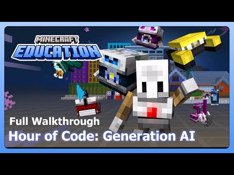 Minecraft Education - Hour of Code: Generation AI (Full Walkthrough, Longplay)