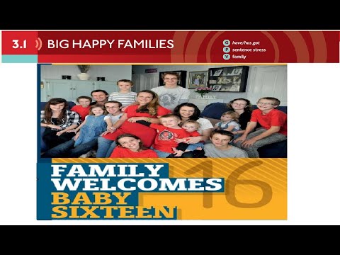 BIG  HAPPY FAMIL |Unit 3 | 3.1 BIG  HAPPY FAMIL | PEOPLE | english| Speakout Elementary