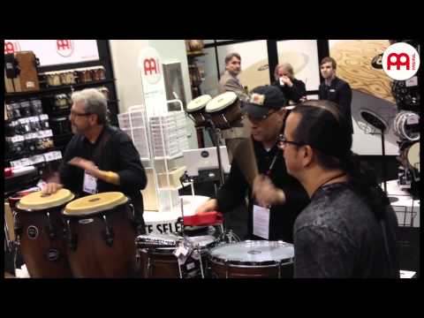 MEINL at NAMM 2013 Luis Conte, Freddie Miranda Jr. and Ramses Araya Percussion Jam