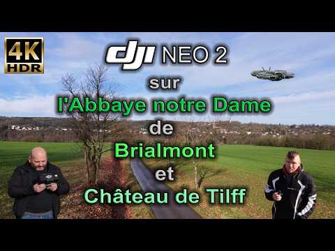 Dji Neo 2 sur l'Abbaye notre Dame de Brialmont et le Château de Tilff !