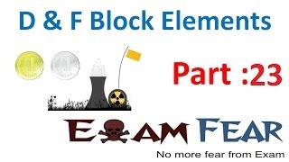 Chemistry D & F Block Elements part 23 (Colored ions) CBSE class 12 XII
