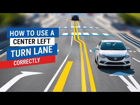 How to Use a Center Left Turn Lane Correctly