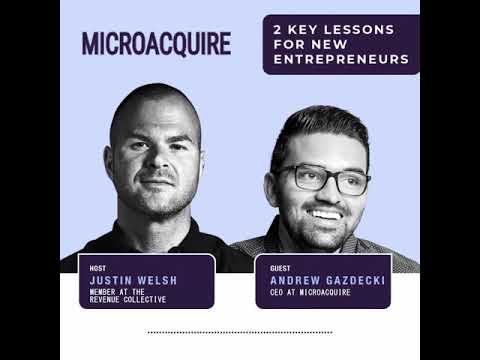 Two key lessons for new entrepreneurs... w/ Andrew Gazdecki