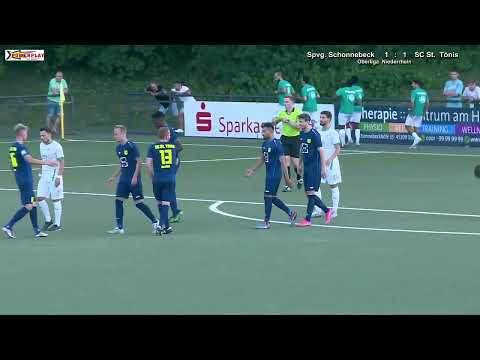 2022 08 10  FV Nrh  Oberliga 2022 23 SP 2 Spvg Schonnebeck vs  SC St Tönis