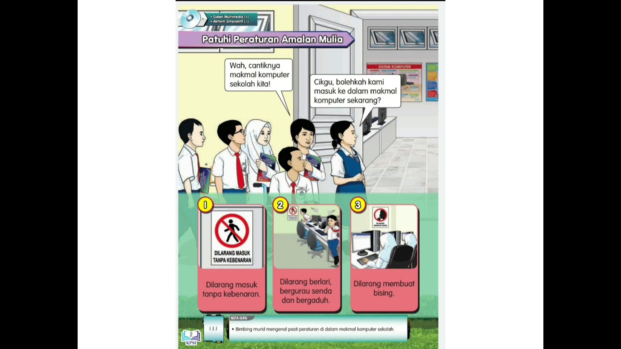 TMK PENDIDIKAN KHAS (PPKI) TAHUN 4- PERATURAN DI MAKMAL KOMPUTER