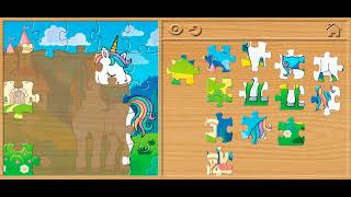 🦄🏰 Unicorn & Castle Jigsaw Puzzle - Jigsaw Puzzles for Kids Walkthrough