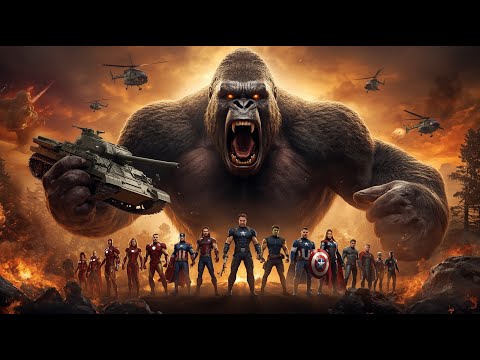 “King Kong vs Avengers ⚡ Ultimate Jungle Battle | Full HD Cinematic Fight”