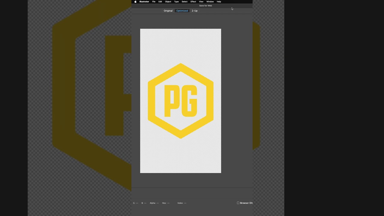 How to Save Logo with Transparent Background - Adobe Illustrator