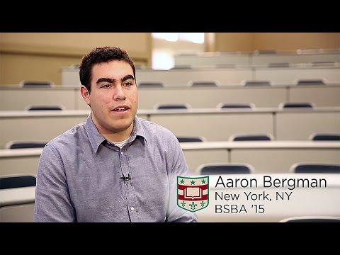 Aaron Bergman talks Olin's BSBA - YouTube