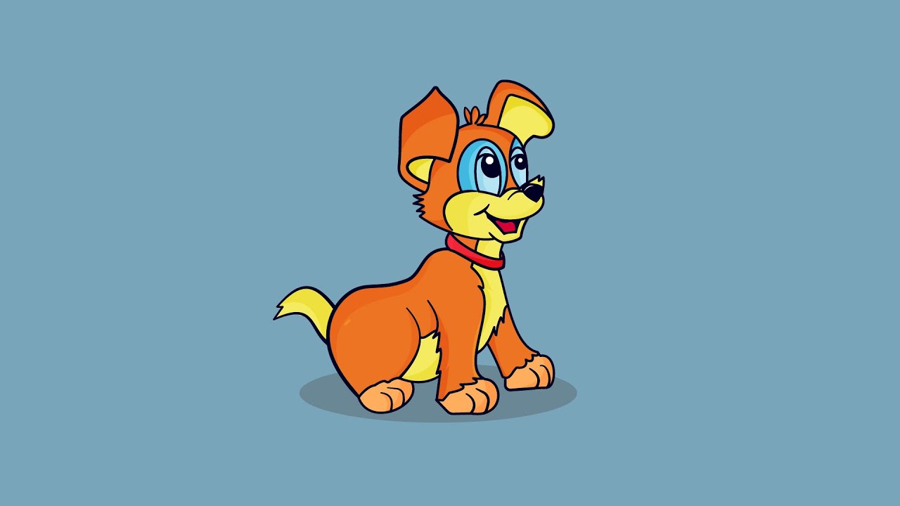 Cute Dog or Puppy Vector Design in Adobe illustrator in 10 minutes