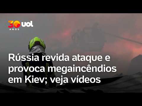 Ataque em Kiev: Mísseis russos matam 17 pessoas e provocam grandes incêndios na Ucrânia