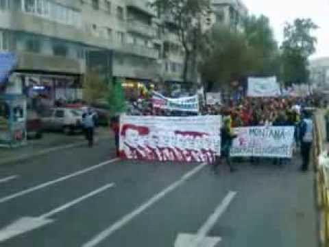 Mars de protest Rosia Montana 13 octombrie 2013 - COLOANA Bucuresti