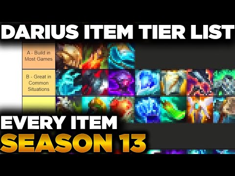 Season 13 Darius All Items Tier List | Which Items Should You Build Every Game? | Which Items Suck