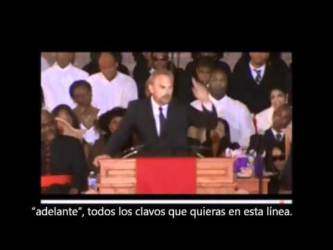Kevin Costner funeral de Whitney Houston (Subtitulos español Part 1)
