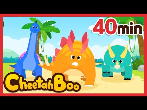 Boom! We are the Plant-Eating Dinosaurs!😤 | stegosaurus | Nursery rhymes & Kids Song | #Cheetahboo