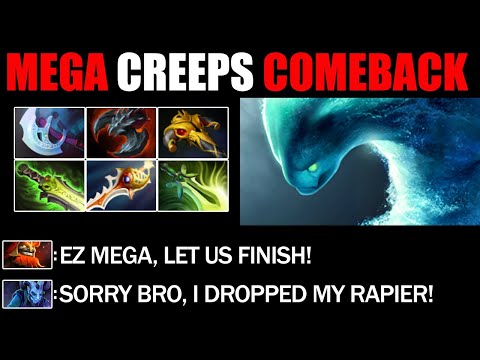 Mega Creeps Comeback By Fallen Sky Morphling - Epic Battle Fight Immortal Rank Dota 2