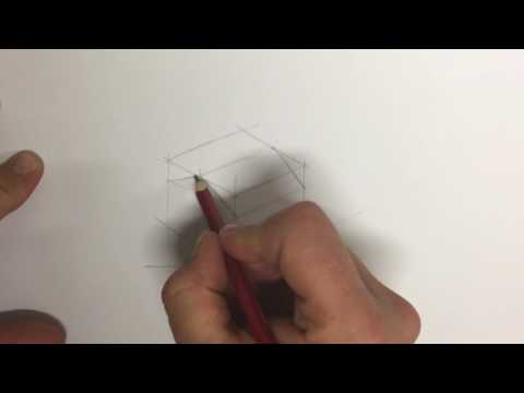 how to draw a isometric house