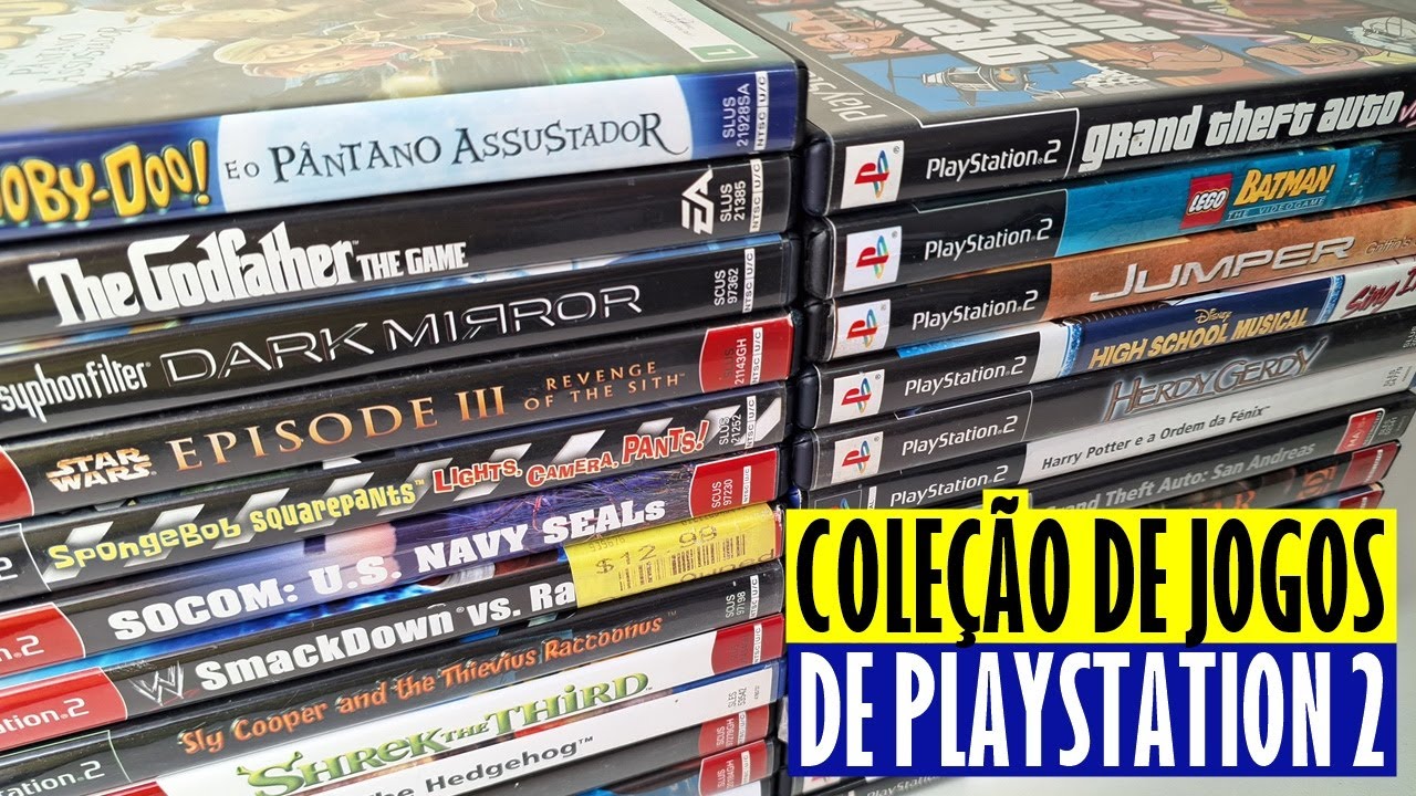 MINHA COLEÇÃO de JOGOS ORIGINAIS do PS2