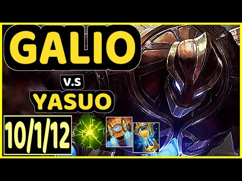 GALIO vs YASUO - 10/1/12 KDA MID CHALLENGER GAMEPLAY - KR