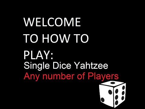 Single Dice Yahtzee #dicegames