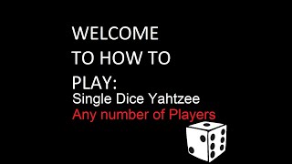 Single Dice Yahtzee #dicegames