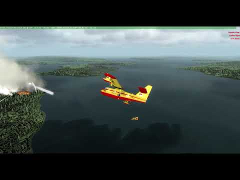 Simulating AI CL-215 Scoopers and King Air A100 Bird Dogs