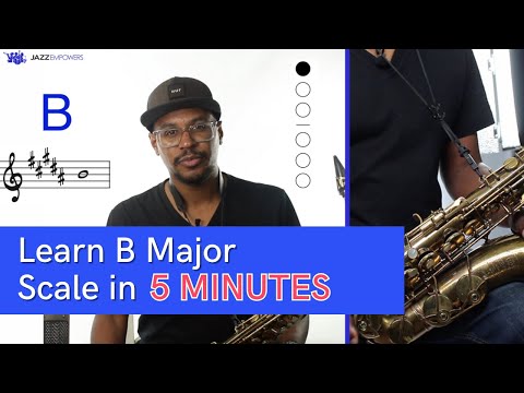 B Major Scale on Alto Saxophone (D Concert)