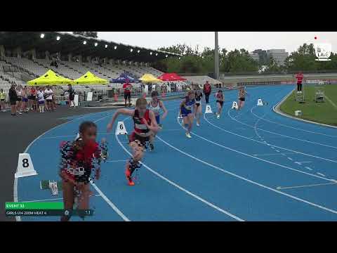 U14 Girls 200m Heat 4: 2022-23 State Combined Events Championships - Saturday