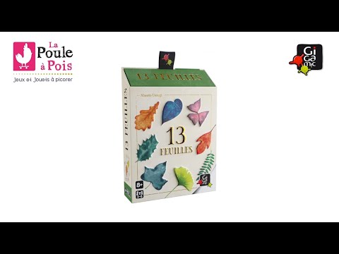 Jeu 13 feuilles - Gigamic - jeu de cartes pour jouer à partir de 3 joueurs dès 8 ans.