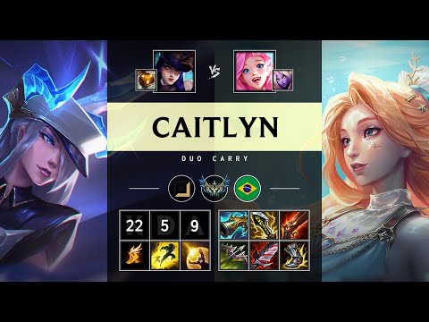 Caitlyn ADC vs Seraphine: Triple Kill, Legendary - BR Challenger Patch 14.24