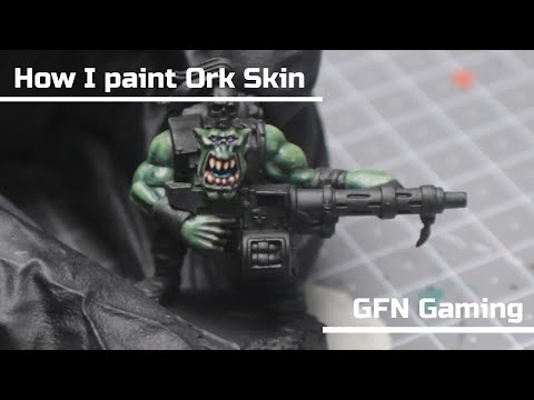 How I paint Ork skin- Painting Guide