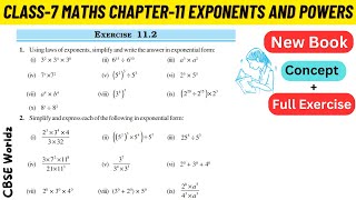 Class 7 Maths Chapter 11 Exponents and Powers NCERT Exercise 11.2 Full Solved #class7maths