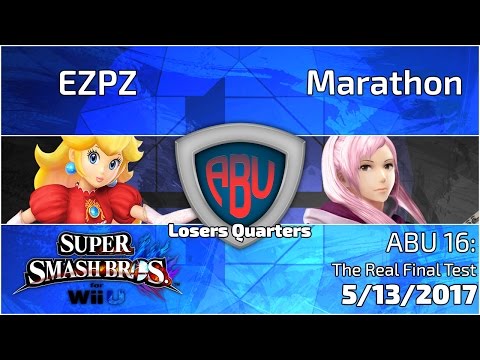 ABU 16: EZPZ (Peach) vs. Marathon (Robin)  - SSB4 Singles Losers Quarters